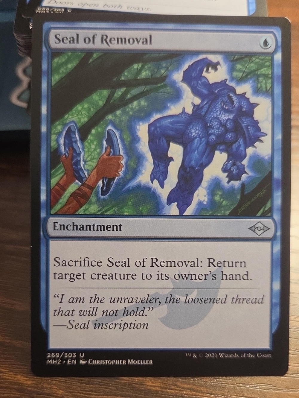 Seal of Removal - Blue Enchantment Card
